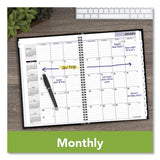 AT-A-GLANCE® DayMinder Hard-Cover Monthly Planner, Ruled Blocks, 11.75 x 8, Black Cover, 14-Month: Dec 2025 to Jan 2027 (AAGG470H00) Each