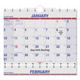 AT-A-GLANCE® Move-A-Page Three-Month Wall Calendar, 12 x 27, White/Red/Blue Sheets, 15-Month: Dec 2025 to Feb 2027 (AAGPMLF1128) Each