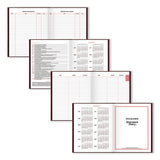 AT-A-GLANCE® Standard Diary Daily Diary, 2026 Edition, Medium/College Rule, Red Cover, (200) 9.5 x 7.5 Sheets (AAGSD37413) Each