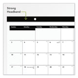 AT-A-GLANCE® Compact Desk Pad, 18 x 11, White Sheets, Black Binding, Clear Corners, 12-Month (Jan to Dec): 2026 (AAGSK1400) Each