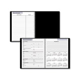 AT-A-GLANCE® DayMinder Open-Schedule Weekly Appointment Book, 8.75 x 7, Black Cover, 12-Month (Jan to Dec): 2026 (AAGG53500) Each