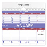 AT-A-GLANCE® Three-Month Wall Calendar, 15.5 x 22.75, White Sheets, 12-Month (Jan to Dec): 2026 (AAGPM628) Each