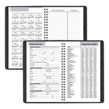 AT-A-GLANCE® DayMinder Block Format Weekly Appointment Book, Tabbed Telephone/Add Section, 8.5 x 5.5, Black, 12-Month (Jan to Dec): 2026 (AAGG21000) Each
