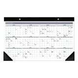 AT-A-GLANCE® Contemporary Monthly Desk Pad, 18 x 11, White Sheets, Black Binding/Corners,12-Month (Jan to Dec): 2026 (AAGSK14X00) Each