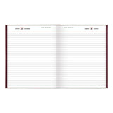 AT-A-GLANCE® Standard Diary Daily Diary, 2026 Edition, Medium/College Rule, Red Cover, (200) 9.5 x 7.5 Sheets (AAGSD37413) Each