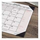 AT-A-GLANCE® Two-Color Monthly Desk Pad Calendar, 21.75 x 17, White Sheets, Black Corners, 12-Month (Jan to Dec): 2026 (AAGSK117000) Each