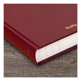 AT-A-GLANCE® Standard Diary Daily Journal, 2026 Edition, Wide/Legal Rule, Red Cover, (210) 12 x 7.75 Sheets (AAGSD37713) Each