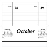 AT-A-GLANCE® Academic Year Ruled Desk Pad, 21.75 x 17, White Sheets, Black Binding, Black Corners, 16-Month: Sept 2025 to Dec 2026 (AAGSK241600) Each