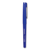 Universal™ Porous Point Pen, Stick, Medium 0.7 mm, Blue Ink, Blue Barrel, Dozen (UNV50501) 1 Dozen