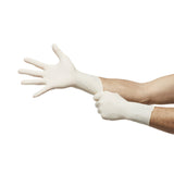 NitriDerm® Surgical Glove Size 7.5 Sterile Nitrile Standard Cuff Length Fully Textured White Chemo Tested (1162690_BX) 50/BX
