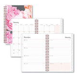 Blue Sky® Joselyn Weekly/Monthly Planner, Floral Artwork, 8 x 5, Pink/Peach/Black Cover, 12-Month (Jan to Dec): 2026 (BLS110396) Each
