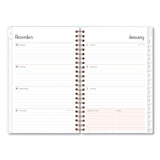 Blue Sky® Joselyn Weekly/Monthly Planner, Floral Artwork, 8 x 5, Pink/Peach/Black Cover, 12-Month (Jan to Dec): 2026 (BLS110396) Each