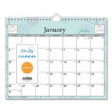 Blue Sky® Rue Du Flore Wall Calendar, Floral Artwork, 11 x 8.75, White/Jade/Lavender Sheets, 12-Month (Jan to Dec): 2026 (BLS101613) Each