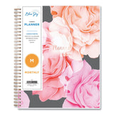 Blue Sky® Joselyn Monthly Wirebound Planner, Floral Artwork, 10 x 8, Pink/Peach/Black Cover, 12-Month (Jan to Dec): 2026 (BLS110395) Each