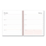 Blue Sky® Joselyn Weekly/Monthly Planner, Floral Artwork, 11 x 8.5, Pink/Peach/Black Cover, 12-Month (Jan to Dec): 2026 (BLS110394) Each