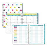 Blue Sky® Teacher Dots CYO Cover Weekly/Monthly Lesson Planner, 9 Classes, Multicolor Cover, 11 x 8.5, 12-Month (July-June), 2025-2026 (BLS100330) Each