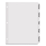 Avery® Big Tab Printable White Label Tab Dividers, 5-Tab, 11 x 8.5, White, 4 Sets (AVE14432) Pack of 6