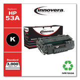 Innovera® Remanufactured Black Toner, Replacement for 53A (Q7553A), 3,000 Page-Yield (IVR7553A) Each