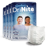 Comfees® DriNite® Juniors Unisex Youth Absorbent Underwear Pull On with Tear Away Seams Large / X-Large Disposable Heavy Absorbency (1150966_CS) 52/CS