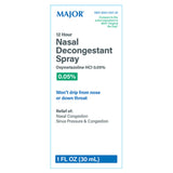 Major Pharmaceuticals Sinus Relief 0.05% Strength Nasal Spray 30 mL (1260332_EA) 1/EA