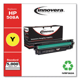 Innovera® Remanufactured Yellow Toner, Replacement for 508A (CF362A), 5,000 Page-Yield (IVRF362A) Each