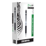 Zebra® Z-Grip MAX Ballpoint Pen, Retractable, Medium 1 mm, Black Ink, Silver/Black Barrel, 12/Pack (ZEB22410) Box of 12