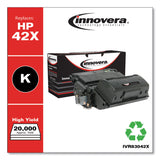 Innovera® Remanufactured Black High-Yield Toner, Replacement for 42X (Q5942X), 20,000 Page-Yield (IVR83042X) Each