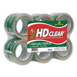 Duck® Heavy-Duty Carton Packaging Tape, 3" Core, 3" x 54.6 yds, Clear, 6/Pack (DUC0007496) Pack of 6