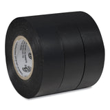 Duck® Pro Electrical Tape, 1" Core, 0.75" x 50 ft, Black, 3/Pack (DUC299004) Pack of 3