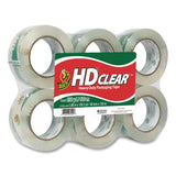 Duck® Heavy-Duty Carton Packaging Tape, 3" Core, 1.88" x 109.3 yds, Clear, 6/Pack (DUC299016) Pack of 6
