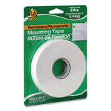 Duck® Double-Stick Foam Mounting Tape, Permanent, Holds Up to 2 lbs, 0.75" x 15 ft, White (DUCHU156) 1 Roll