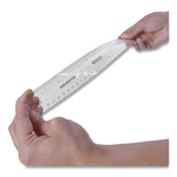 Westcott® Non-Shatter Flexible Ruler, Standard/Metric, 12" Long, Plastic, Clear (ACM13862) Each