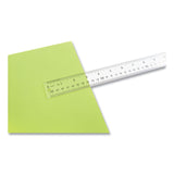 Westcott® Clear Flexible Acrylic Ruler, Standard/Metric, 12" Long, Clear (ACM10562) Each