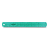 Westcott® 12" Jewel Colored Ruler, Standard/Metric, Plastic (ACM12975) Each