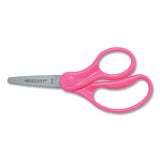 Westcott® For Kids Scissors, Pointed Tip, 5" Long, 1.75" Cut Length, Randomly Assorted Straight Handles (ACM13131) Each