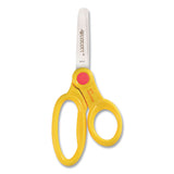 Westcott® Scissor Caddy with Kids' Scissors, 5" Long, 2" Cut Length, Light Blue; Light Green; Pink; Red, Straight Handles, 24/Set (ACM14756) Each