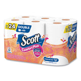 Scott® ComfortPlus Toilet Paper, Double Roll, Bath Tissue, Septic Safe, 1-Ply, White, 231 Sheets/Roll, 12 Rolls/Pack, 4 Packs/Carton (KCC47618) Case of 12