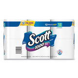 Scott® Toilet Paper, Septic Safe, 1-Ply, White, 1,000 Sheets/Roll, 12 Rolls/Pack, 4 Pack/Carton (KCC10060) Case of 48