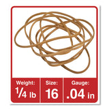 Universal® Rubber Bands, Size 16, 0.04" Gauge, Beige, 4 oz Box, 475/Pack (UNV00416) Each