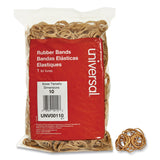 Universal® Rubber Bands, Size 10, 0.04" Gauge, Beige, 1 lb Box, 3,400/Pack (UNV00110) Each