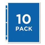 Avery® Photo Storage Pages for Six 4 x 6 Mixed Format Photos, 3-Hole Punched, 10/Pack (AVE13401) Pack of 10