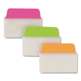 Avery® Ultra Tabs Repositionable Tabs, Standard: 2" x 1.5", 1/5-Cut, Assorted Neon Colors, 48/Pack (AVE74756) Pack of 48