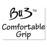 BIC® BU3 Ballpoint Pen, Retractable, Medium 1 mm, Black Ink, Smoke/Black Barrel, 18/Pack (BICBU3P18BLK) Pack of 18