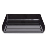 TRU RED™ Side-Load Stackable Plastic Document Tray, 1 Section, Letter-Size, 12.63 x 9.72 x 3.01, Black, 2/Pack (TUD24380803) Pack of 2