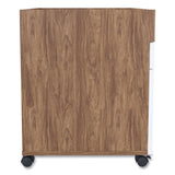 Union & Scale™ Essentials Mobile Pedestal File, Left or Right, 2-Drawers: Box/File, Legal/Letter, White/Espresso, 15.5" x 21.2" x 24.2" (UOS24398968) Each