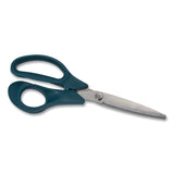 TRU RED Stainless Steel Scissors, 8" Long, 3.58" Cut Length, Green Straight Handle (TUD24380497) Each