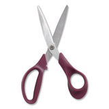 TRU RED™ Stainless Steel Scissors, 8" Long, 3.58" Cut Length, Purple Straight Handle (TUD24380504) Each