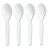 Perk™ Mediumweight Plastic Cutlery, Teaspoon, White, 300/Pack (PRK24391001) Pack of 300