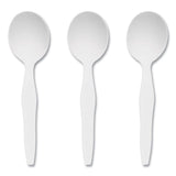 Perk™ Heavyweight Plastic Cutlery, Soup Spoon, White, 100/Pack (PRK24391000) Pack of 100