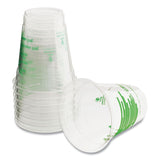 Perk™ Eco-ID Compostable PLA Corn Plastic Cold Cups, 12 oz, Clear/Green, 50/Pack, 6 Packs/Carton (PRK24394121)